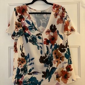 A New Day Floral Top